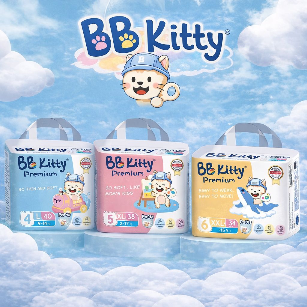 BB Kitty Pañales Pants "Primeros Pasos" 🏃