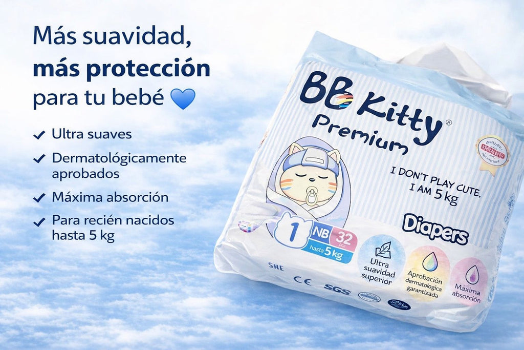 BB KITTY PAÑALES PREMIUM  RECIEN NACIDO