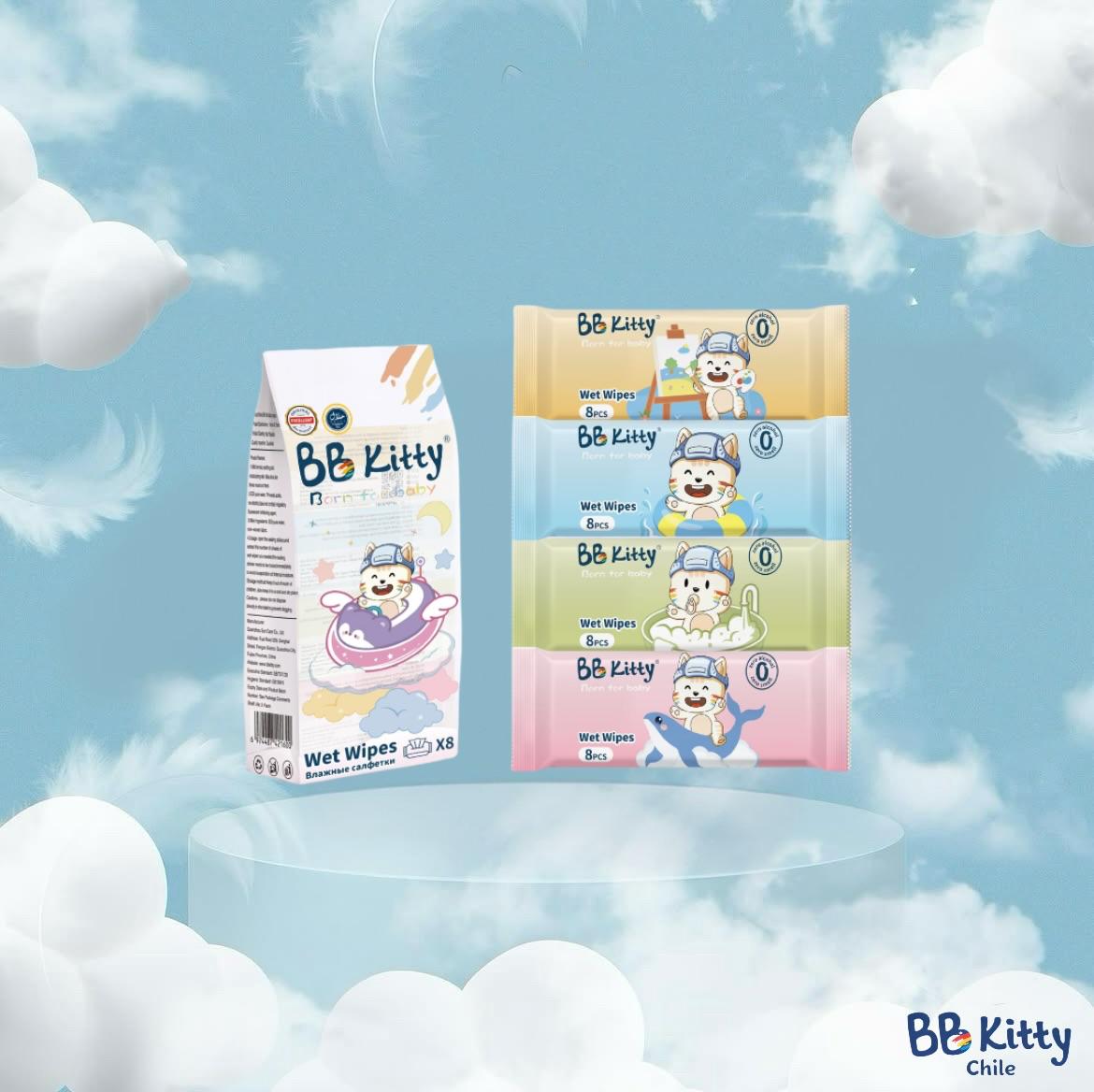 BB KITTY MINI TOALLITAS PACK 64 UNIDADES